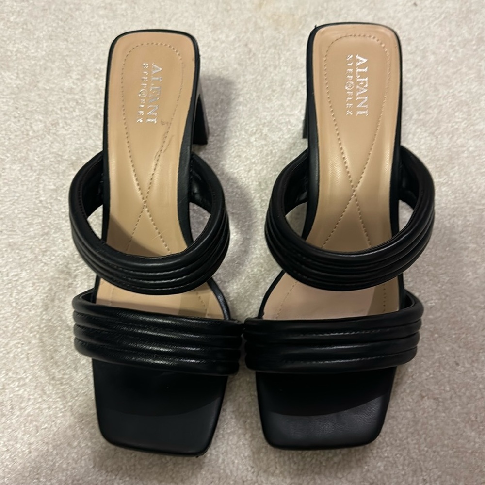 Two inch black heels